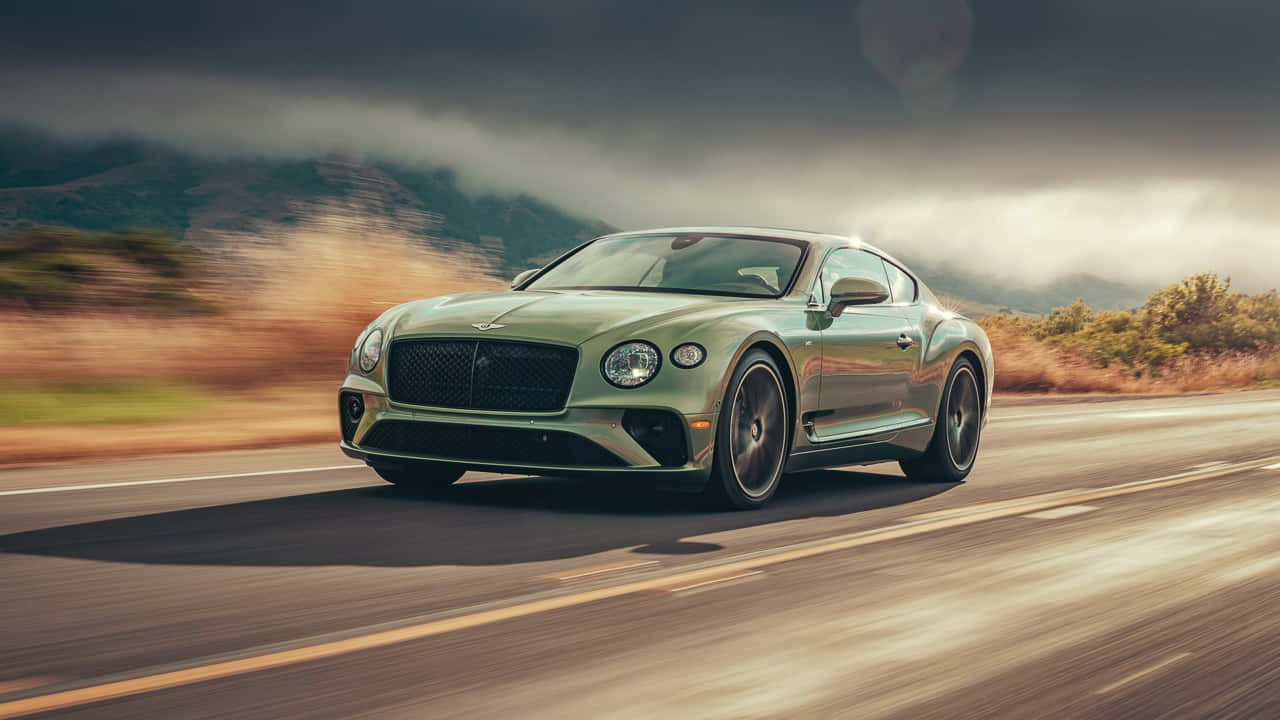 Majestic Bentley Continental GT On The Move Wallpaper