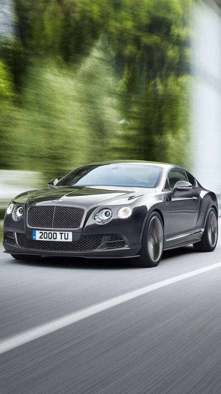 Bentley i hurtigt bevægende effekter iPhone Tapet Wallpaper