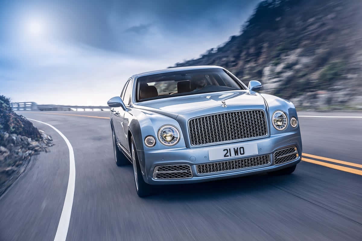 Luxurious Bentley Mulsanne on the Road Wallpaper