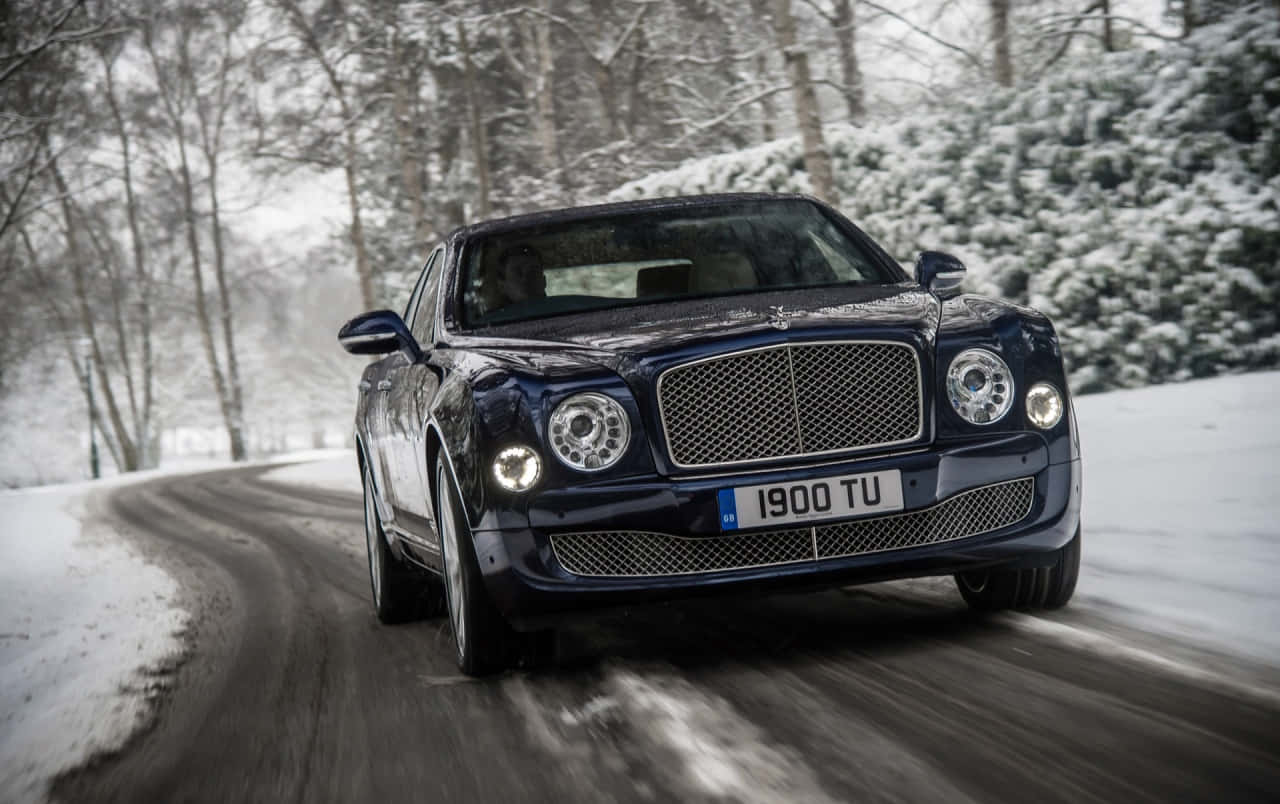 The Luxurious Bentley Mulsanne in Action Wallpaper
