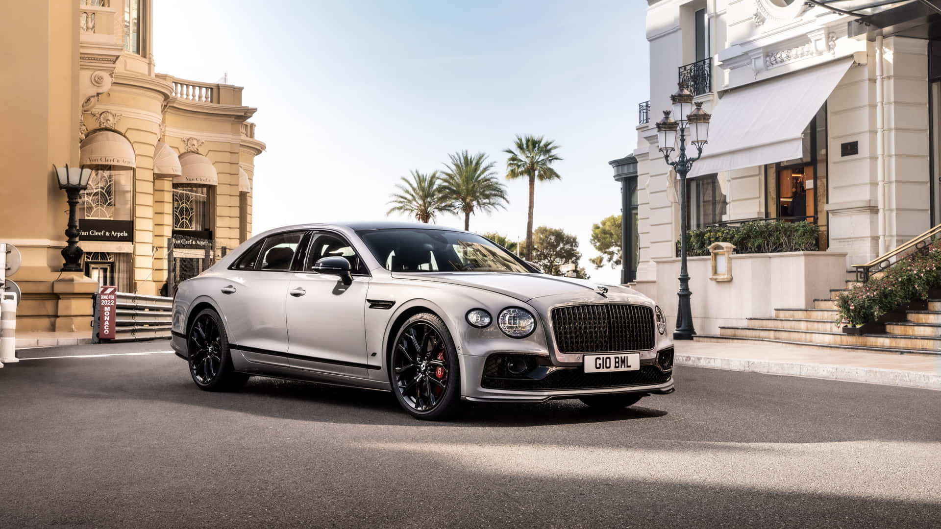 Sleek Bentley Mulsanne Cruising on the Road Wallpaper