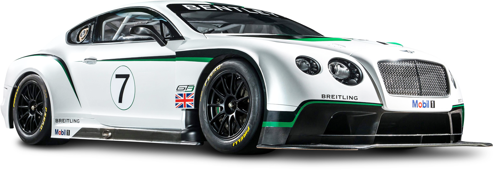 Bentley Race Car Number7 PNG