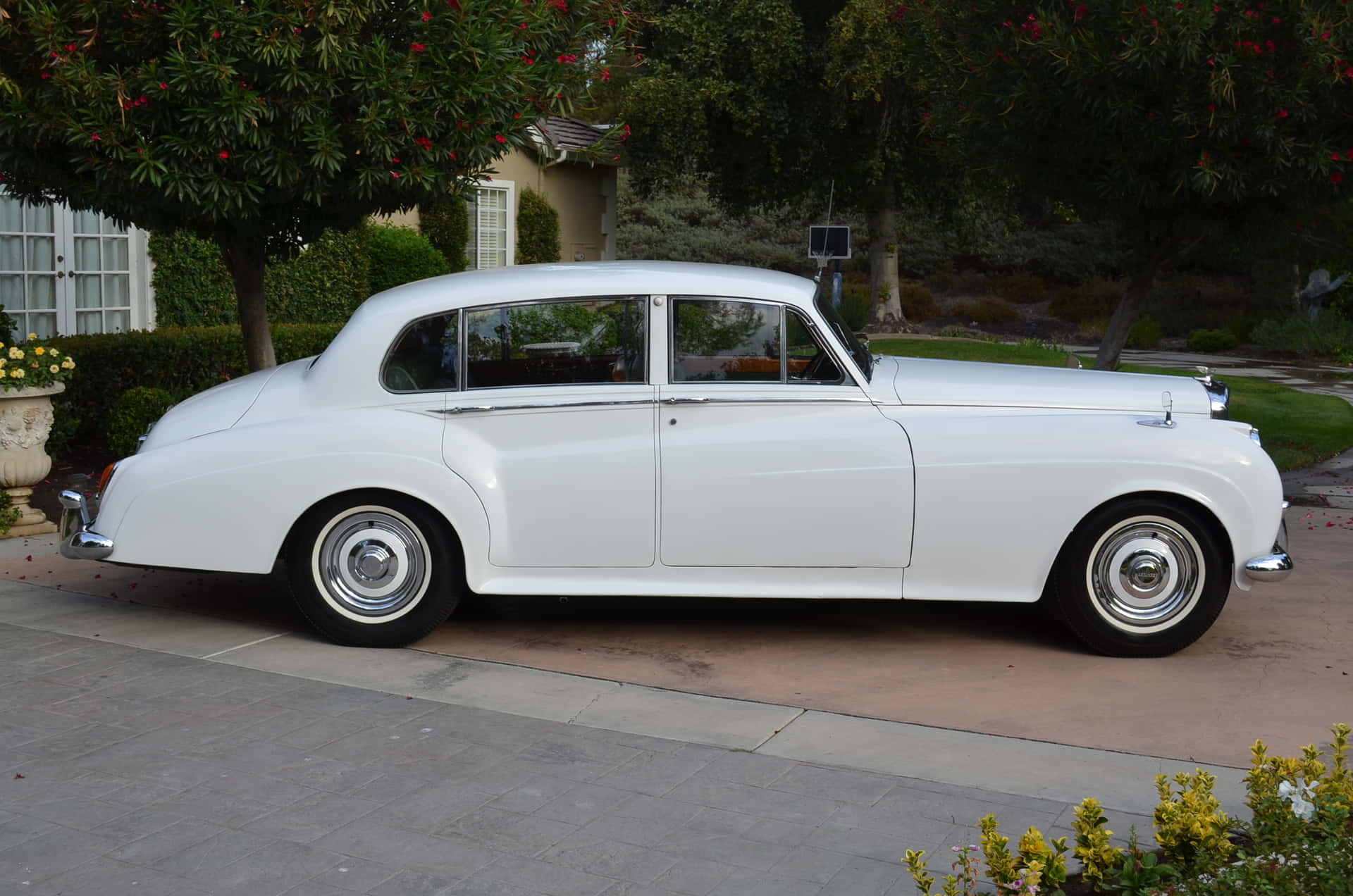 Classic Bentley S2 on Display Wallpaper