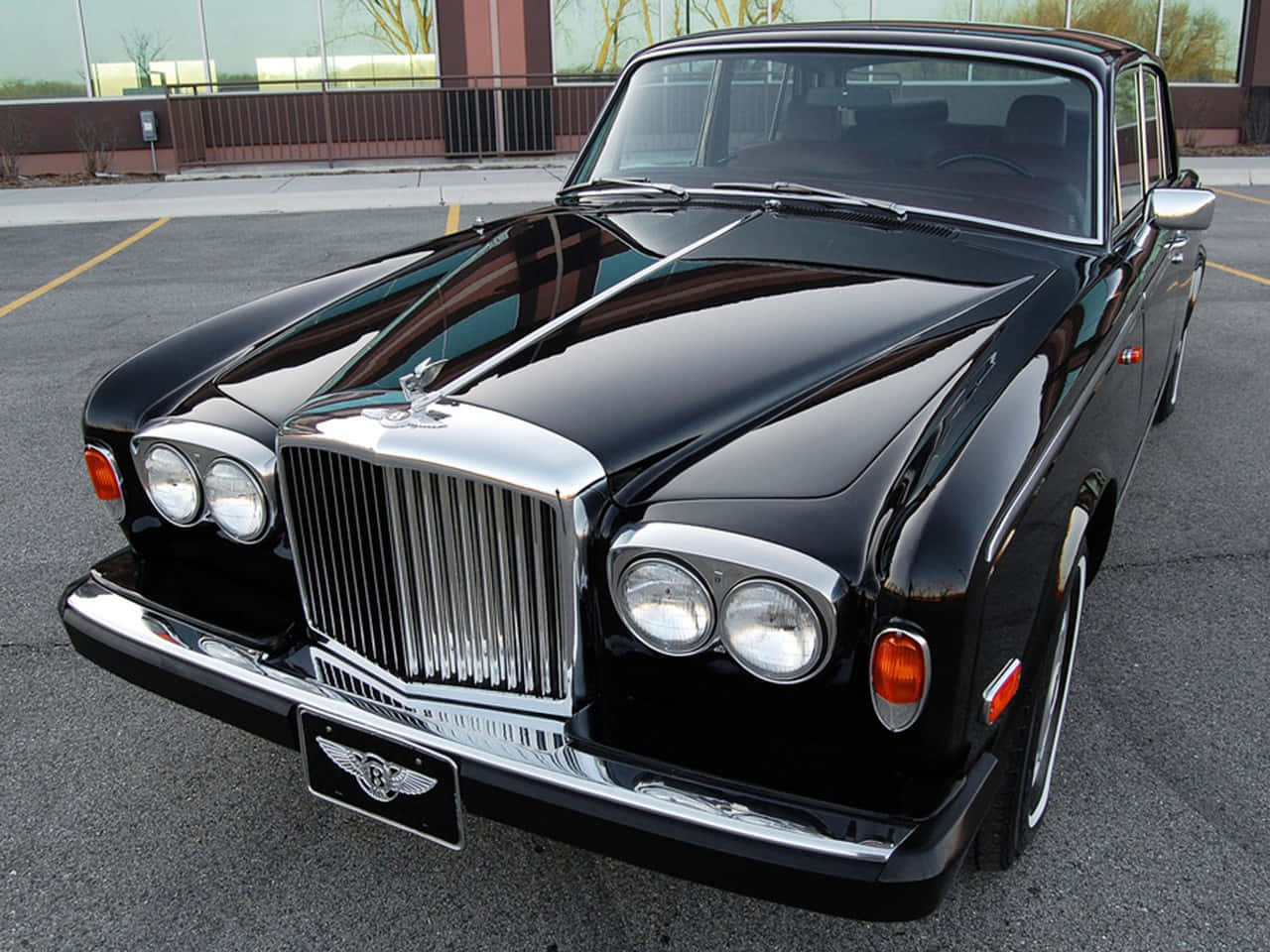 Classic Bentley T2 on a Scenic Road Wallpaper