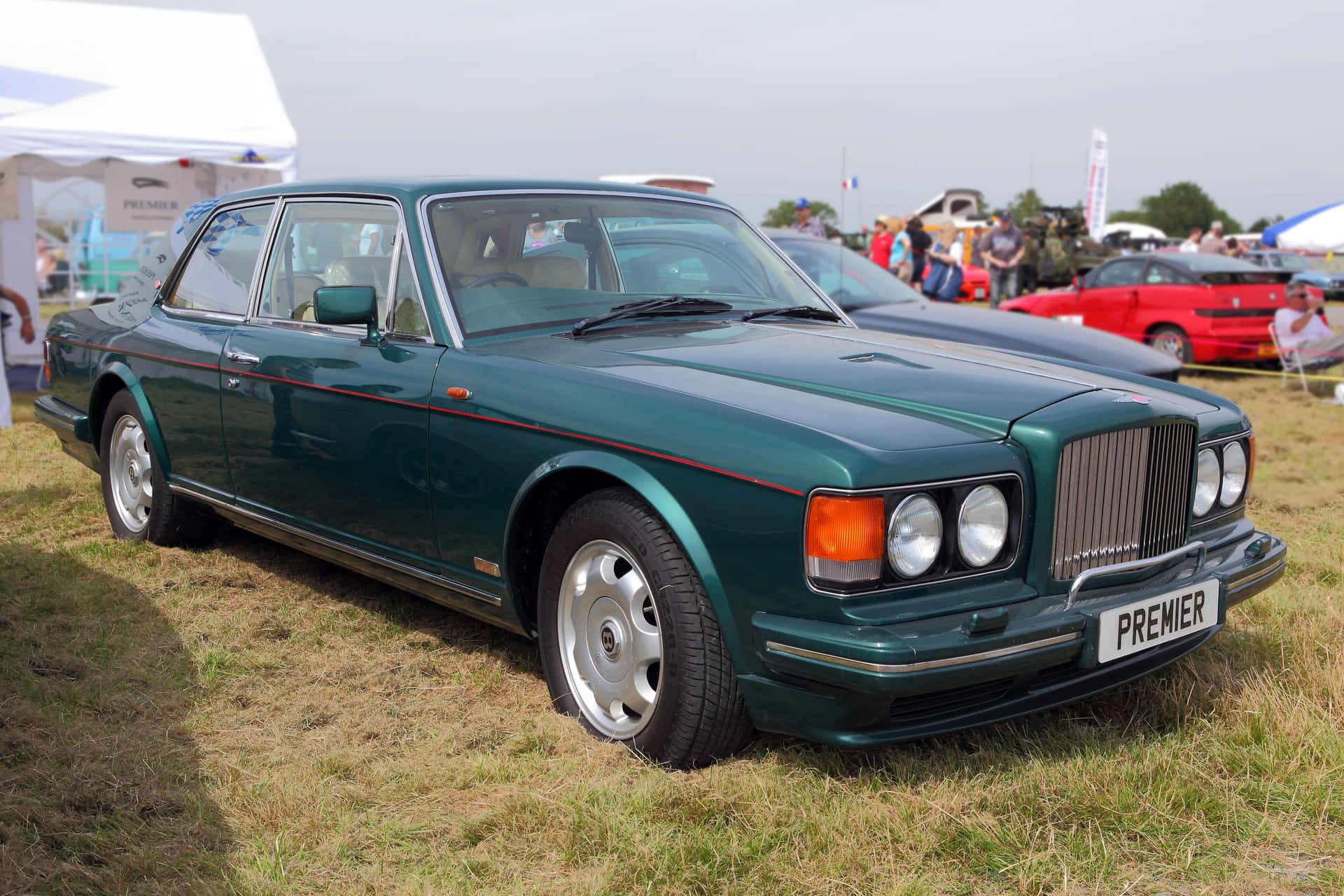 Bentley Turbo R Klassieke Auto Show Achtergrond