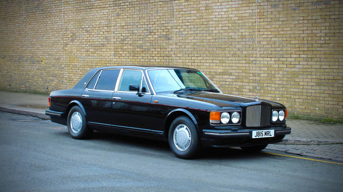 Bentley Turbo R Klassieke Auto Achtergrond