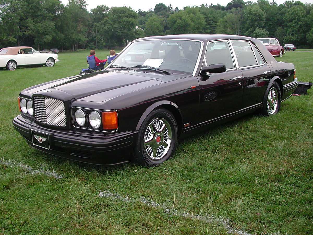 Bentley Turbo R Klassieke Luxe Auto Achtergrond