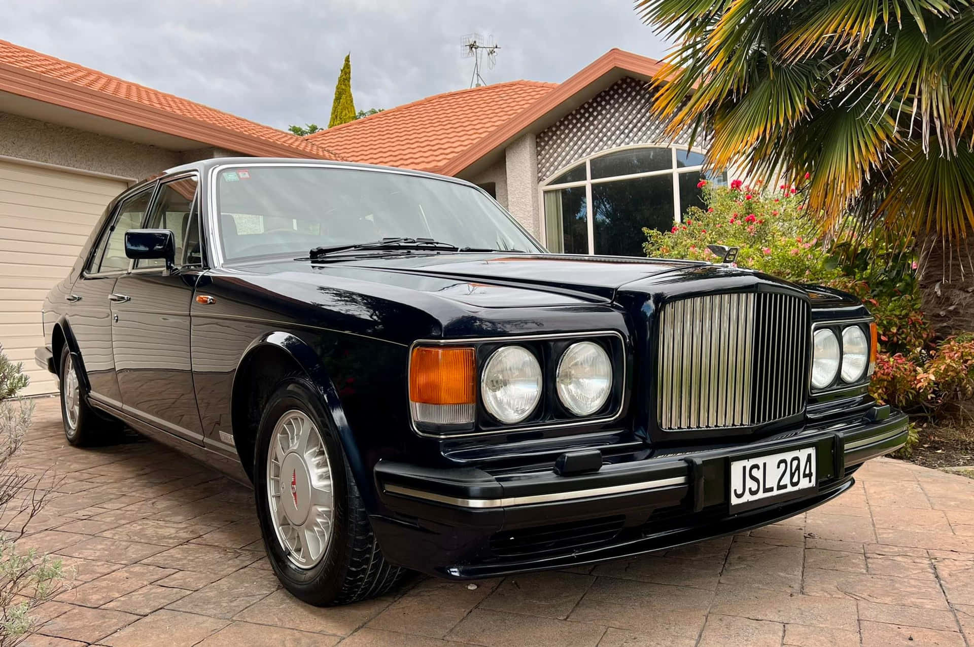 Bentley Turbo R Klassieke Luxe Auto Achtergrond