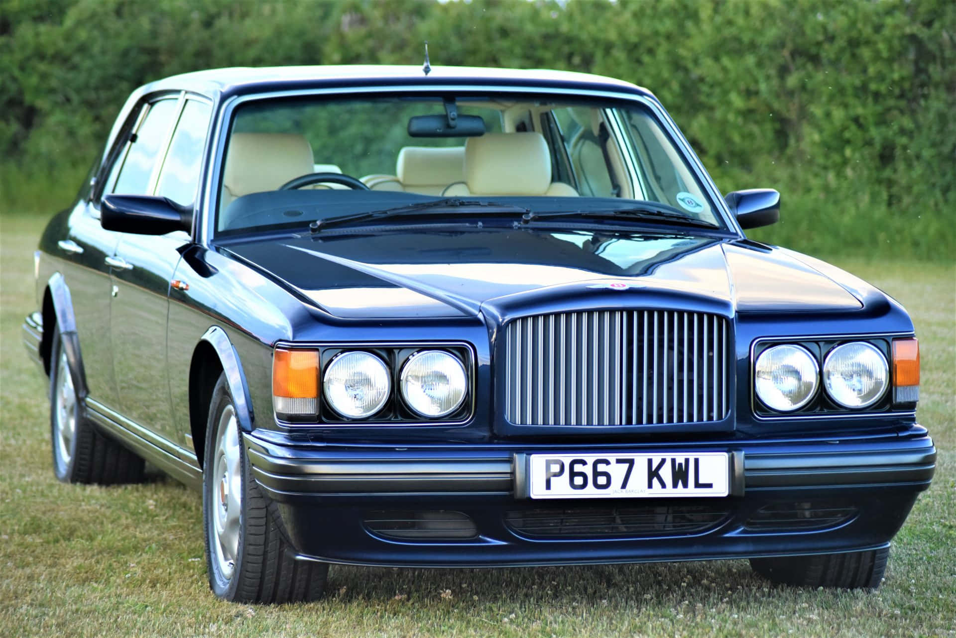 Bentley Turbo R Klassieke Luxe Auto Achtergrond