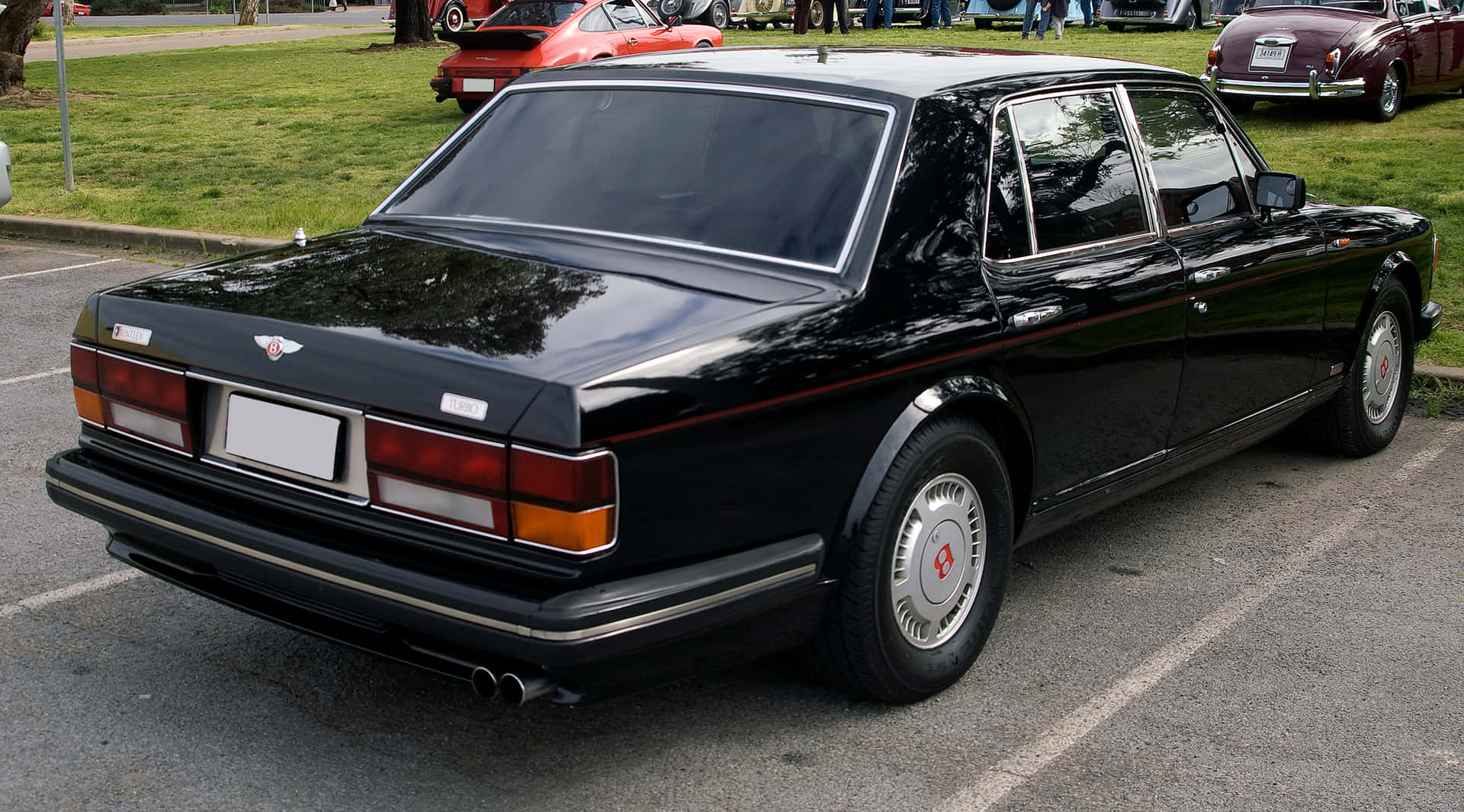 Bentley Turbo R Achteraanzicht Achtergrond