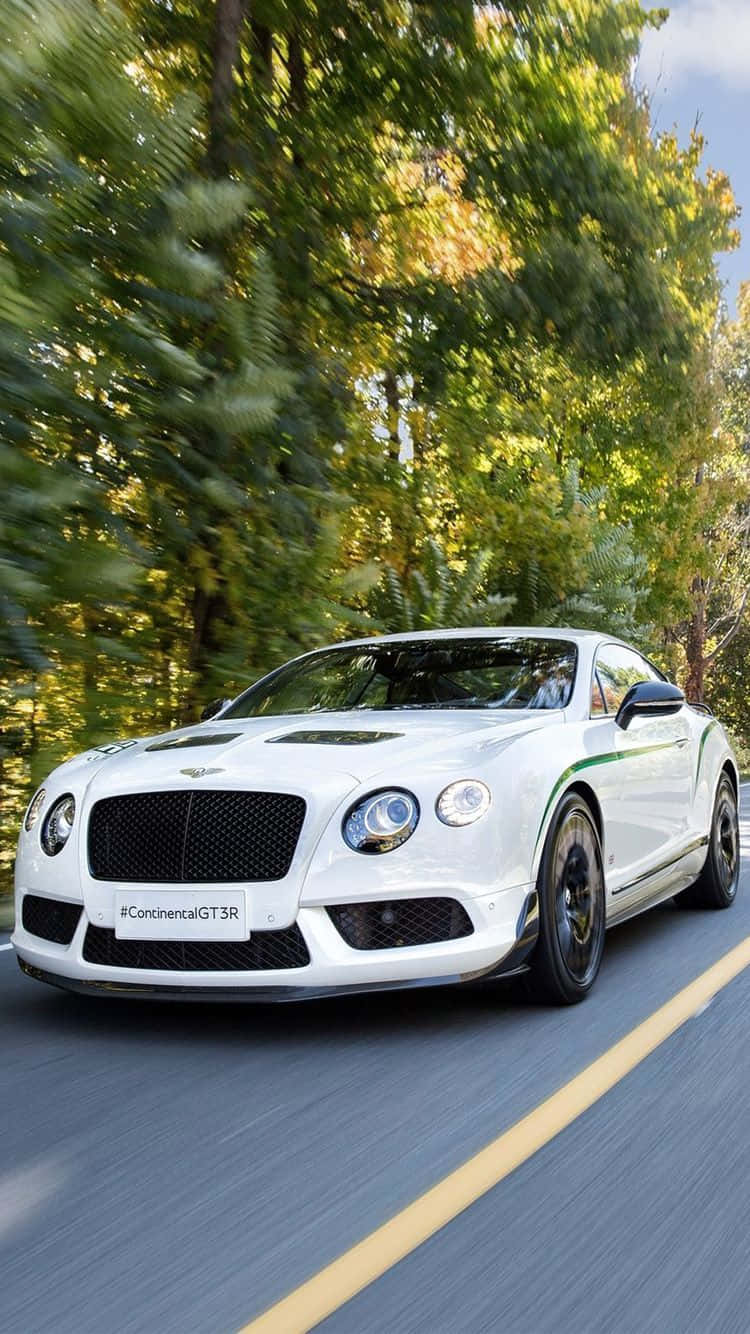 White Continental Bentley iPhone Wallpaper