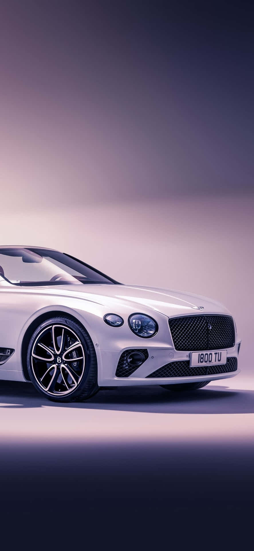 Side View Of White Bentley Iphone Wallpaper