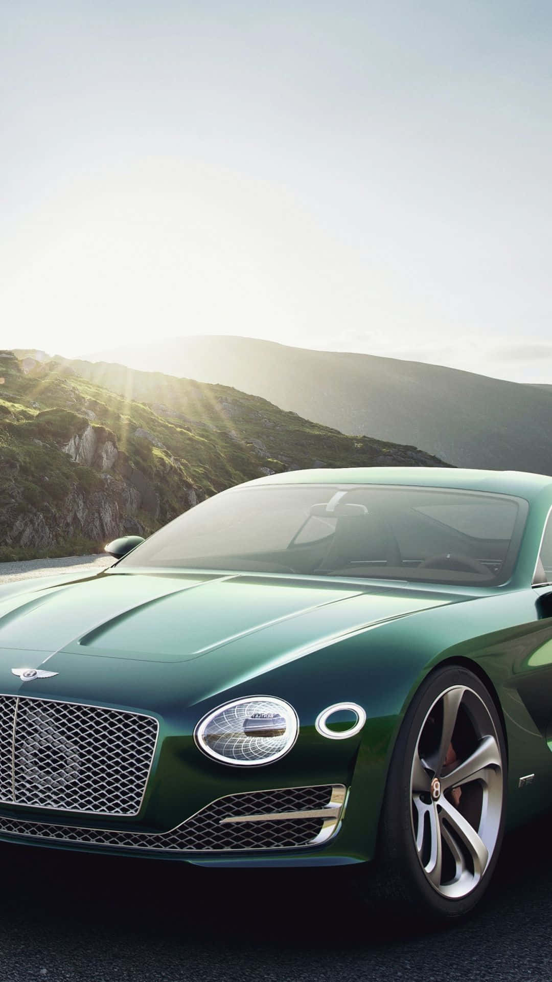 Luxurious Bently with iPhone Technology Wallpaper