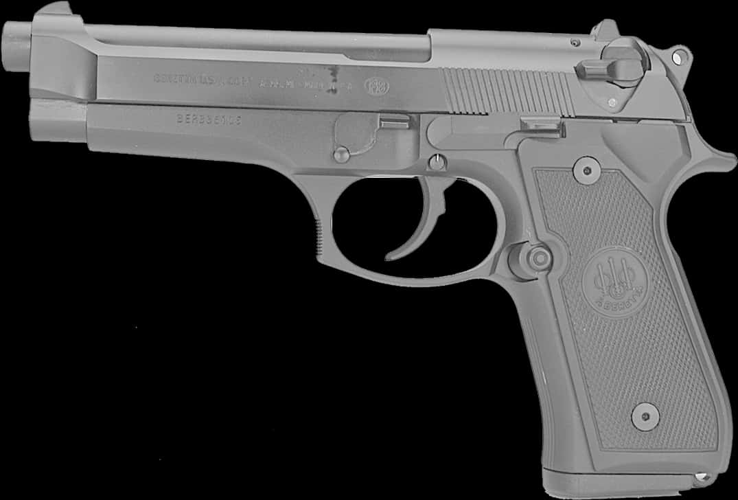 Beretta92 F S Semi Automatic Pistol PNG