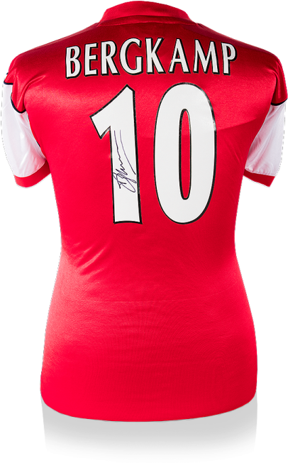 Bergkamp Arsenal10 Red Jersey PNG