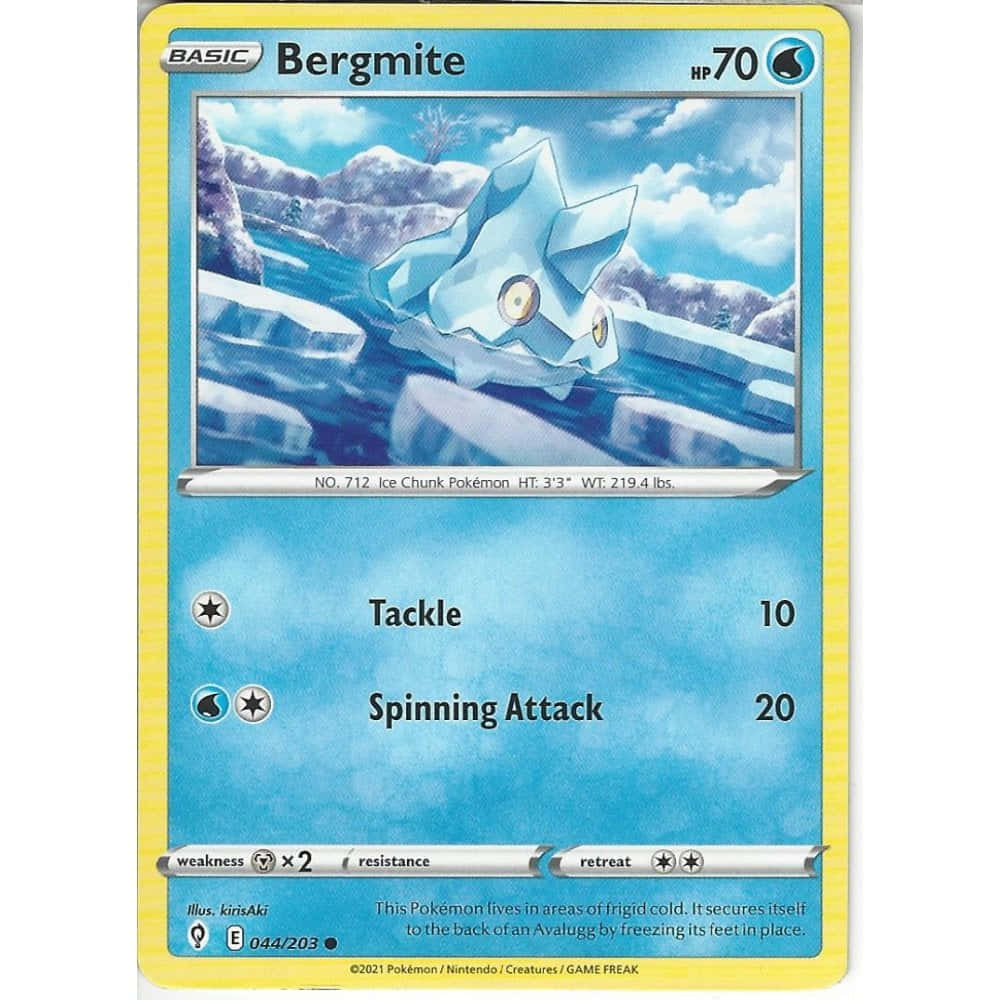 Bergmite With Icebergs Card Wallpaper