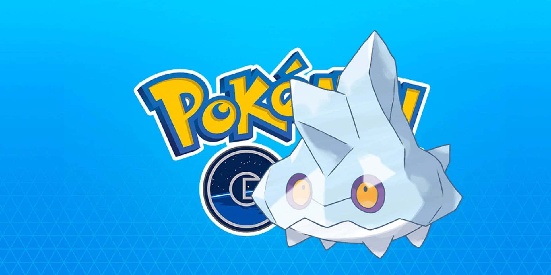 Bergmite Med Pokémon Go Logo Inspiration Baggrund til Din Skærm! Wallpaper