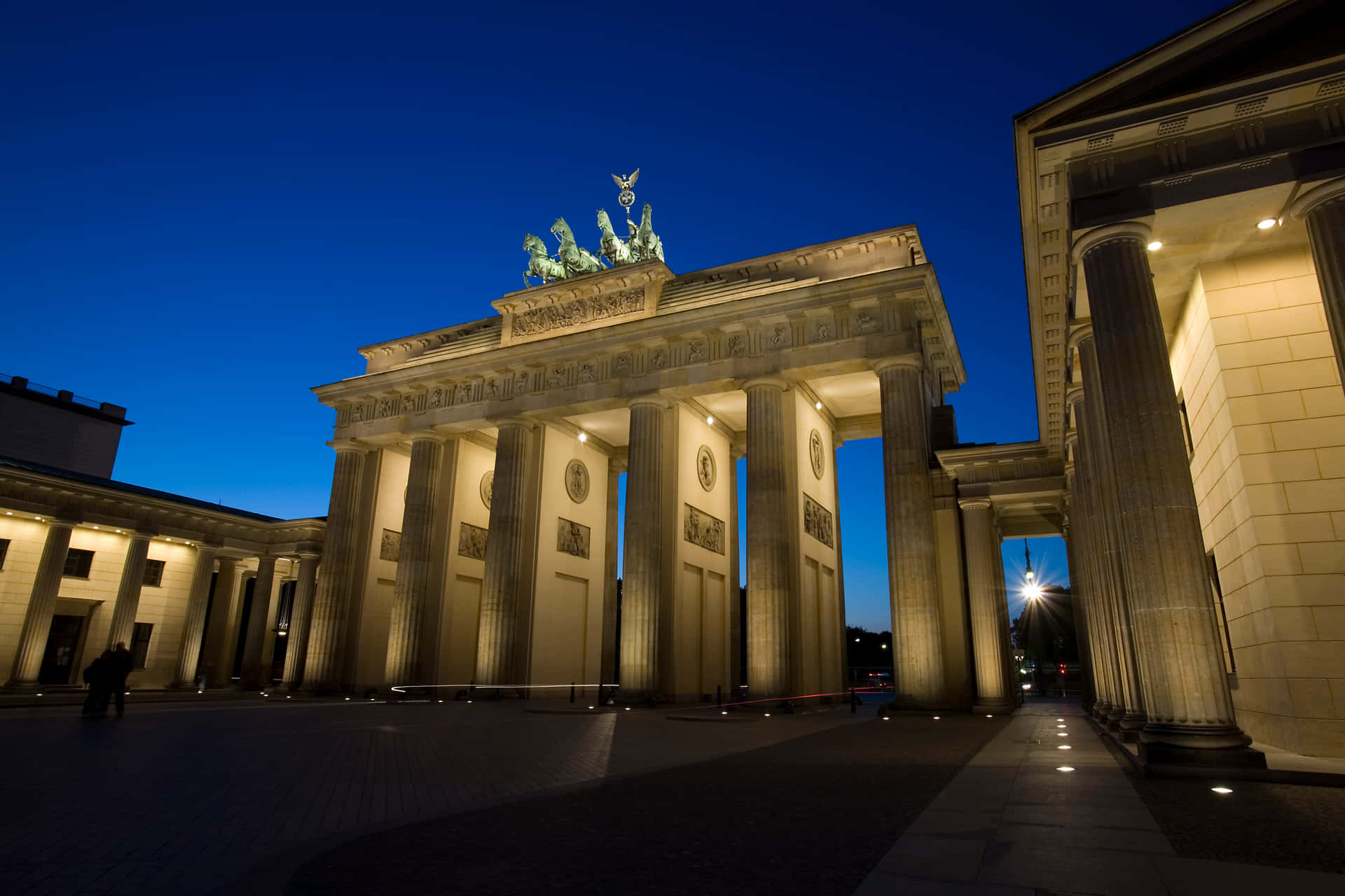 Berlin Brandenburg Gate Blue Sky Picture