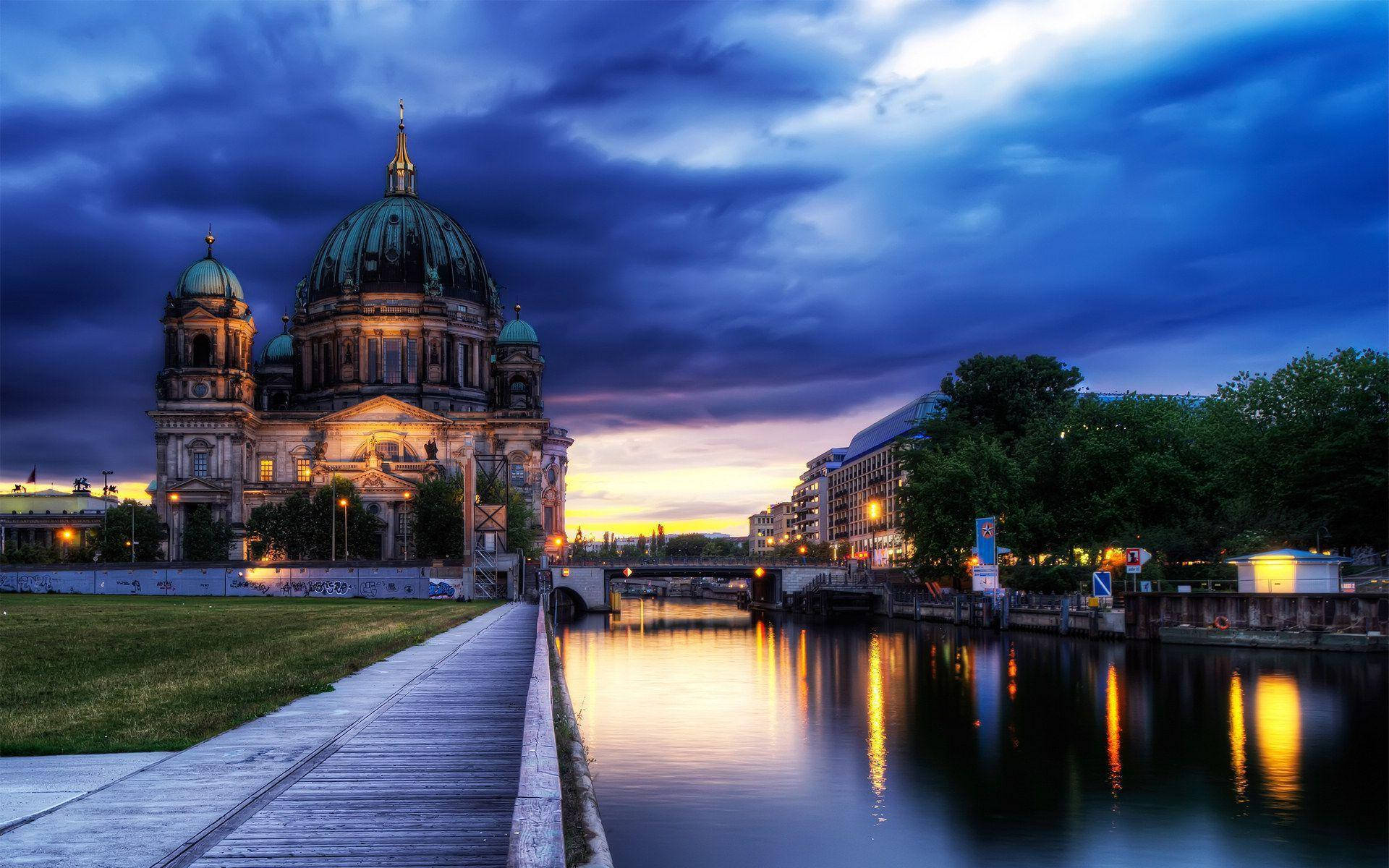 Berlin Cathedral Low Angle Wallpaper