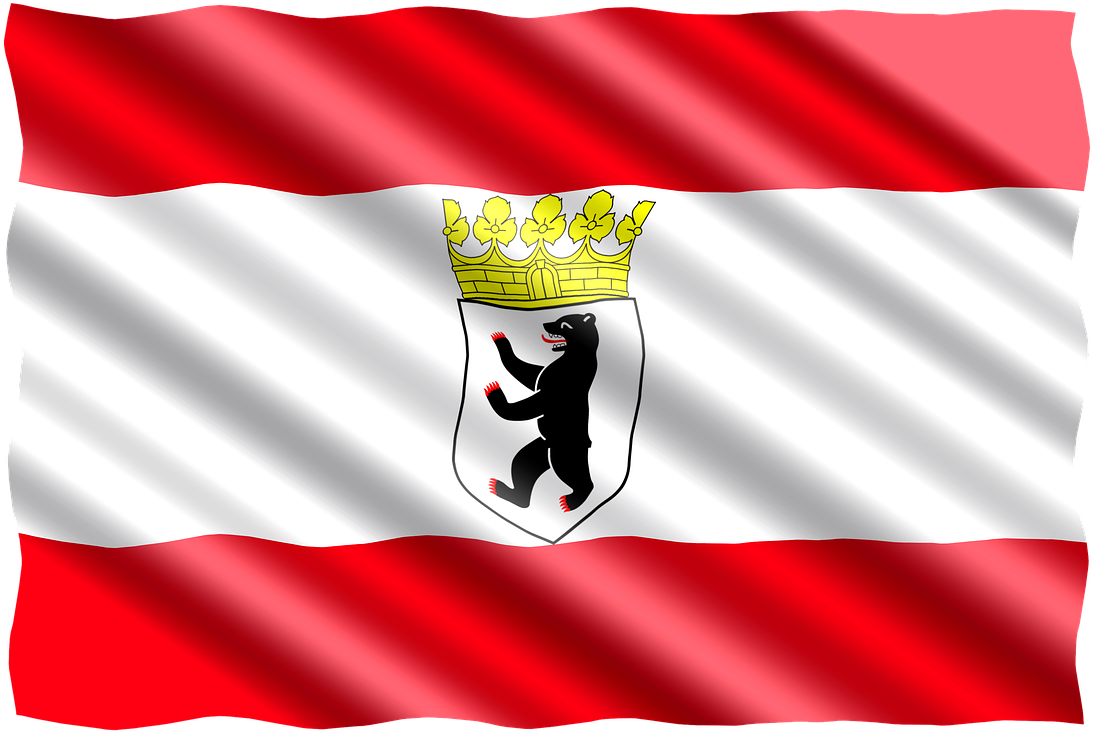 Berlin Flag Waving PNG
