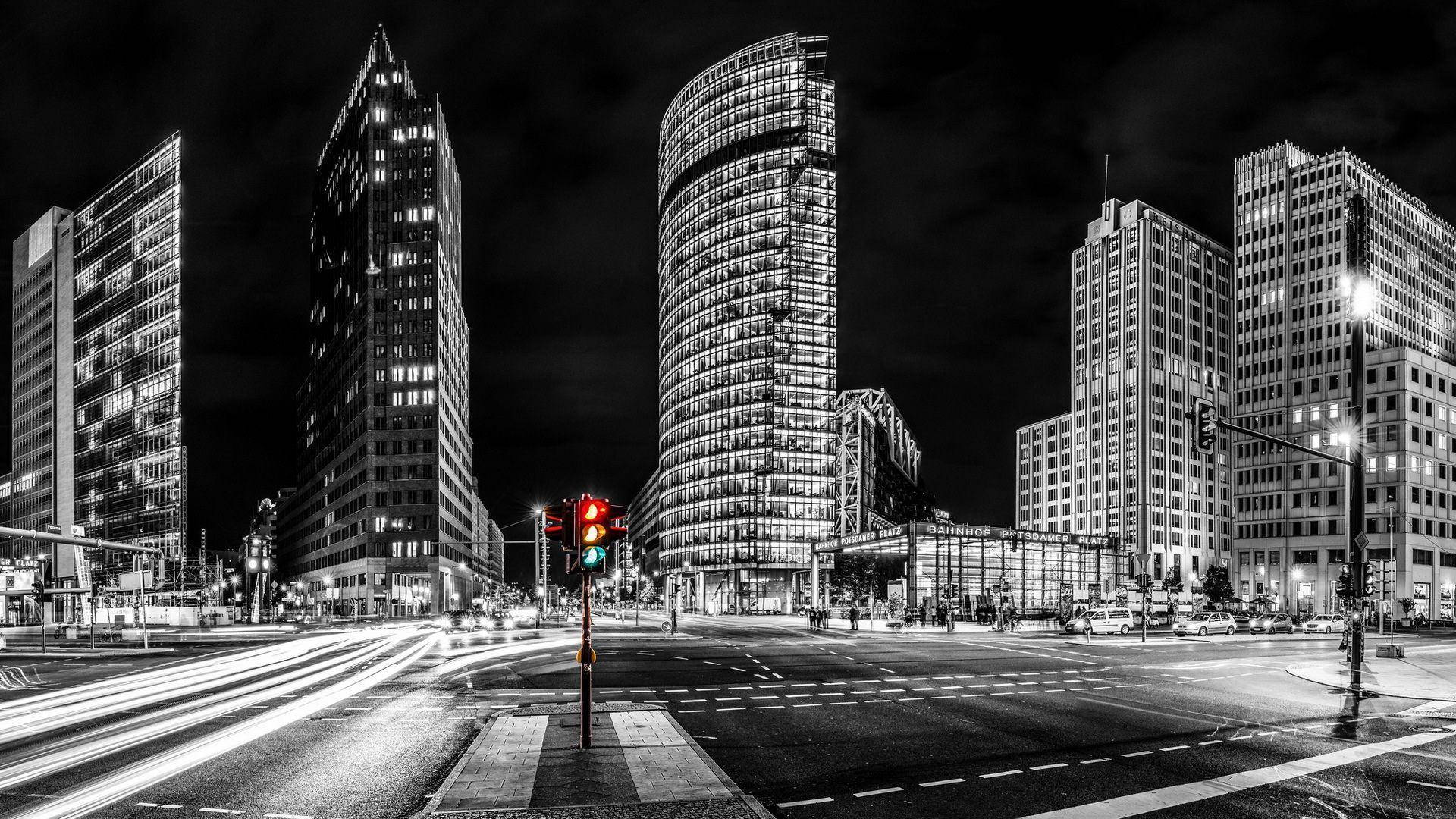 Berlin Monochromatic Potsdamer Platz Picture