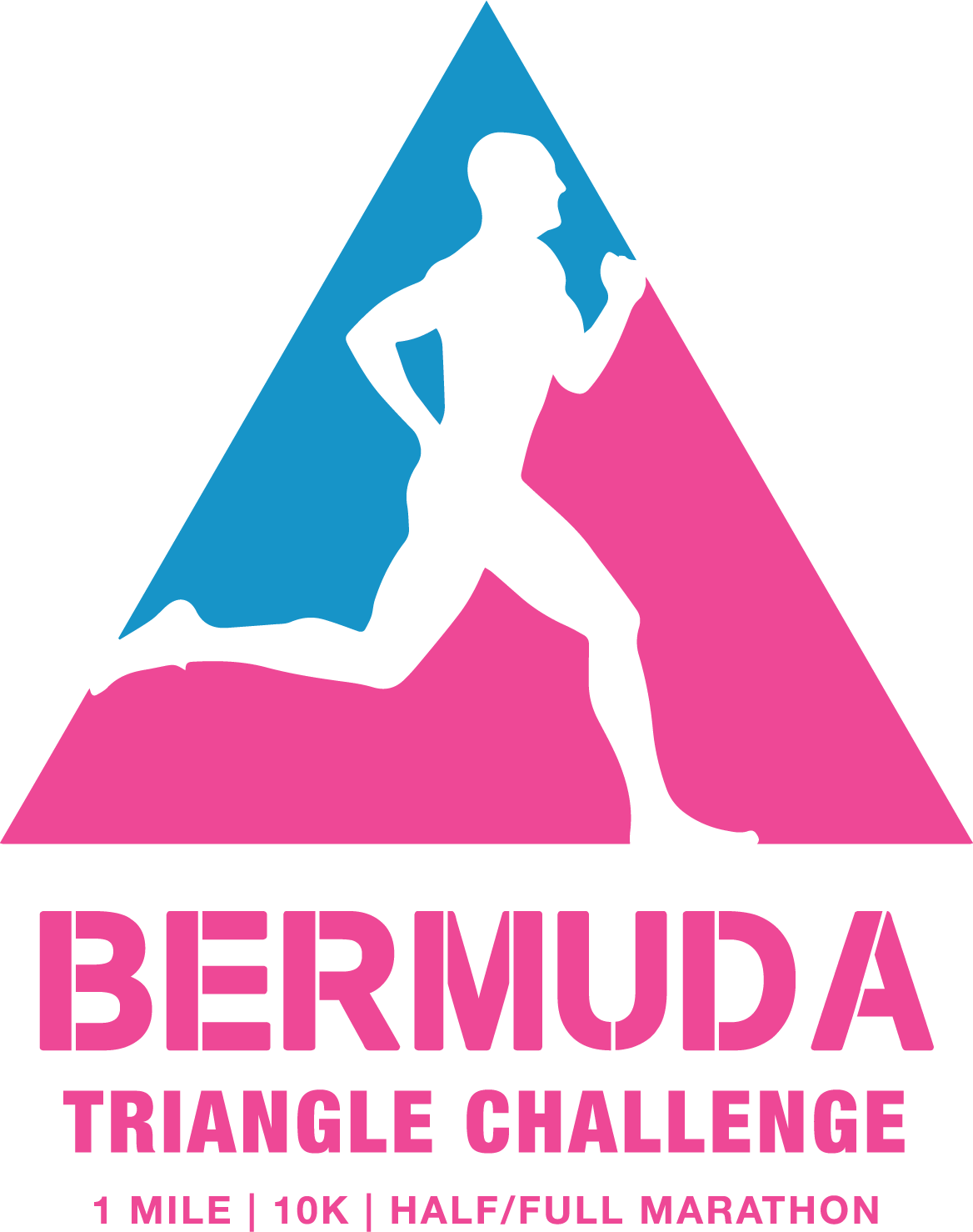 Bermuda Triangle Challenge Running Event Logo PNG