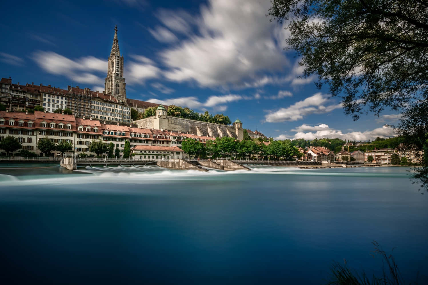 Bern Cityscapewith Aare River Wallpaper