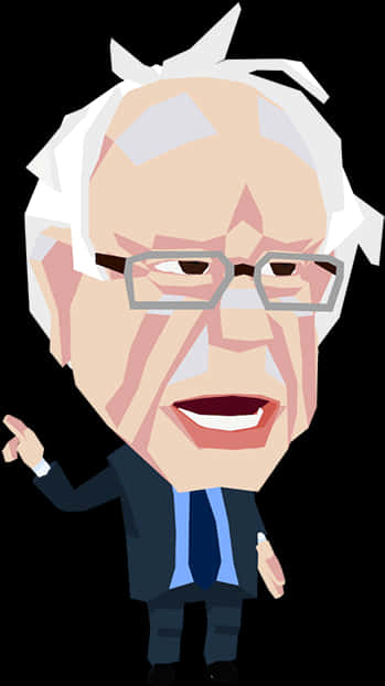 Bernie Sanders Cartoon Character PNG