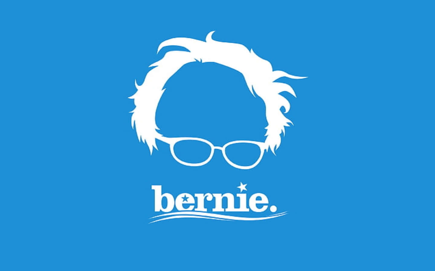 Bernie Sanders Iconic Hairand Glasses Wallpaper