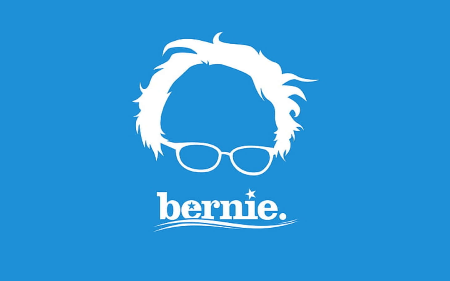 Rambut Dan Kacamata Ikonik Bernie Sanders Wallpaper