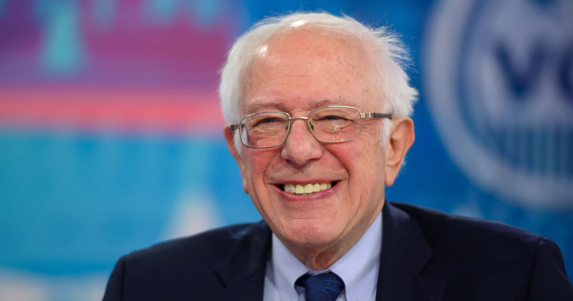 Bernie Sanders Smiling Portrait Wallpaper