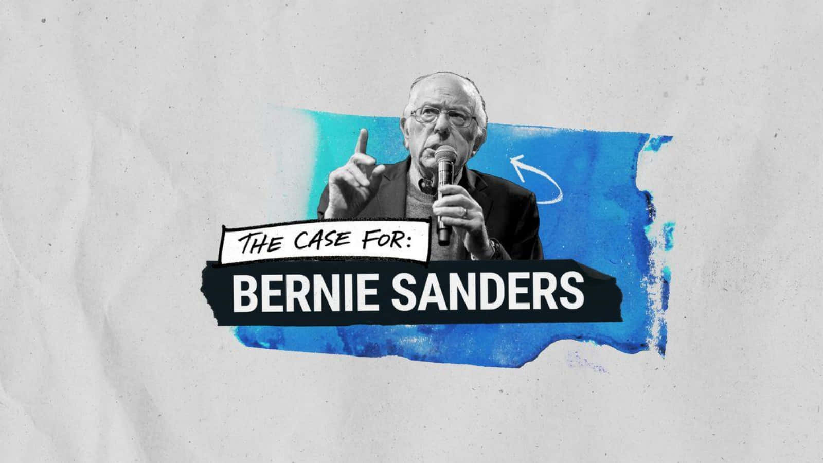 Bernie Sanders Speaking Advocacy Artwork Wallpaper