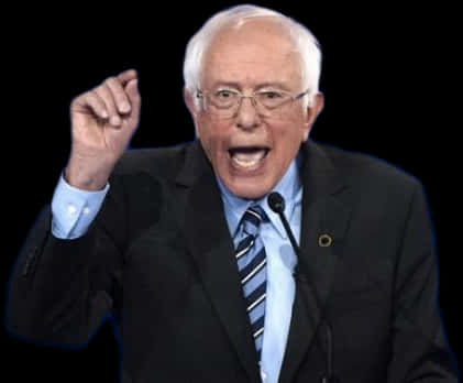 Bernie Sanders Speaking Gesture PNG