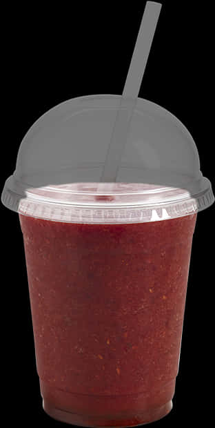 Berry Smoothie Plastic Cup PNG