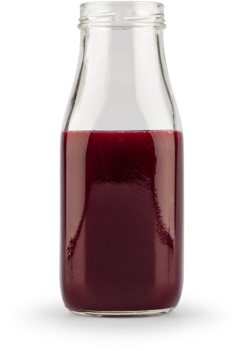 Berry Smoothiein Glass Bottle PNG