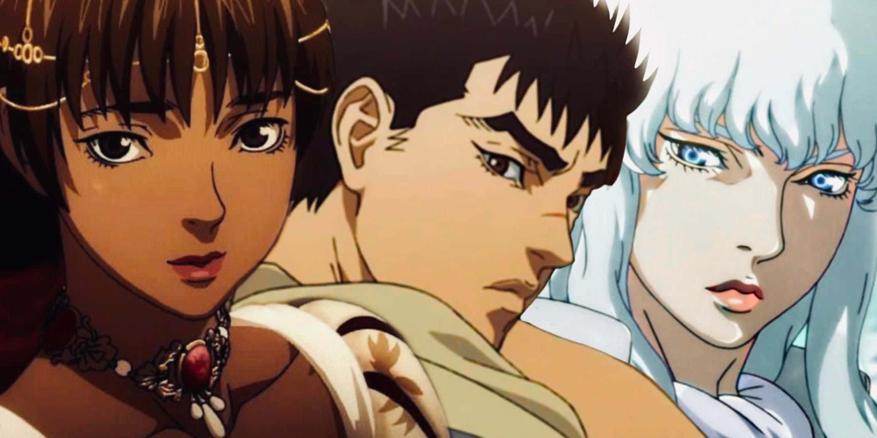 Berserk Anime Trio Casca Guts Griffith Achtergrond