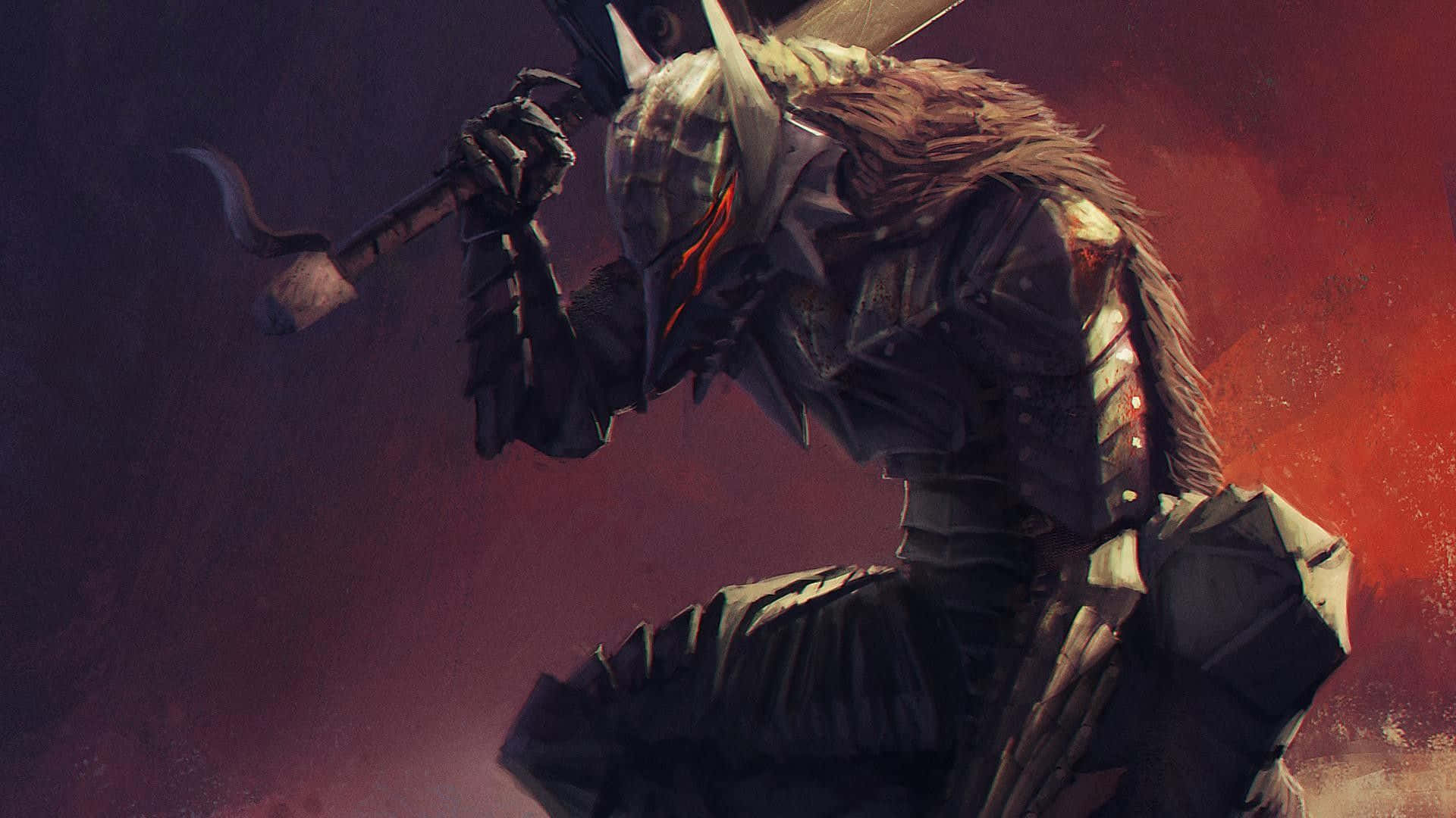 Berserk Armor Beast Sword Digital Art Wallpaper