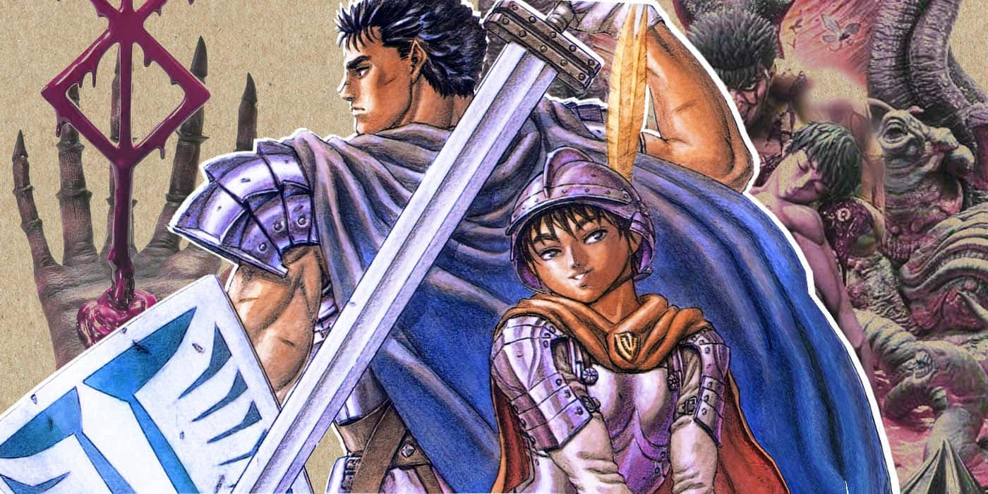 Berserk Casca Ja Guts Aseveljet Taustakuva