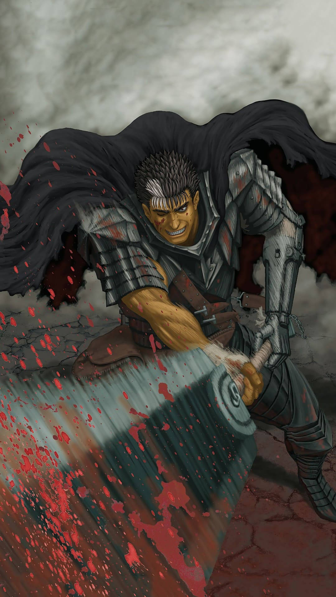 Guts, The Lead Character Of Berserk, Stares Defiantly Into An Unknown Future Wallpaper