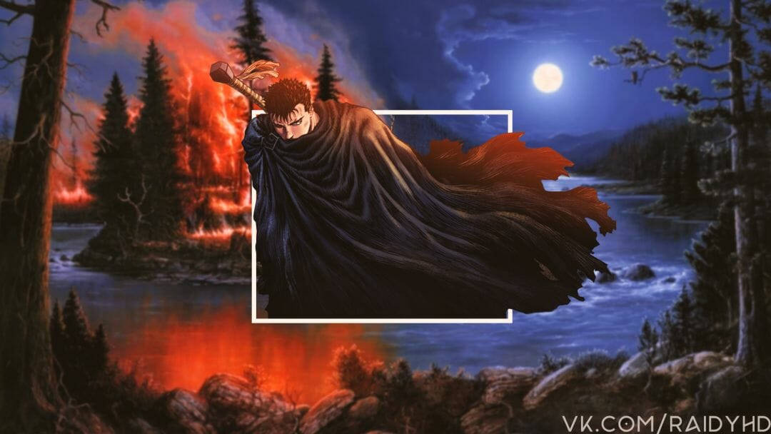 Berserkguts, Den Svarta Svärdsmannen Från Gundahar. Wallpaper