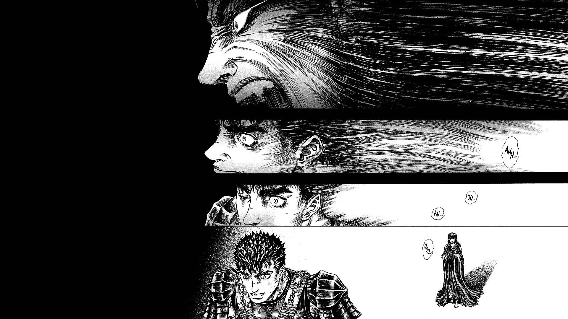 Berserk Guts Manga Scene Wallpaper