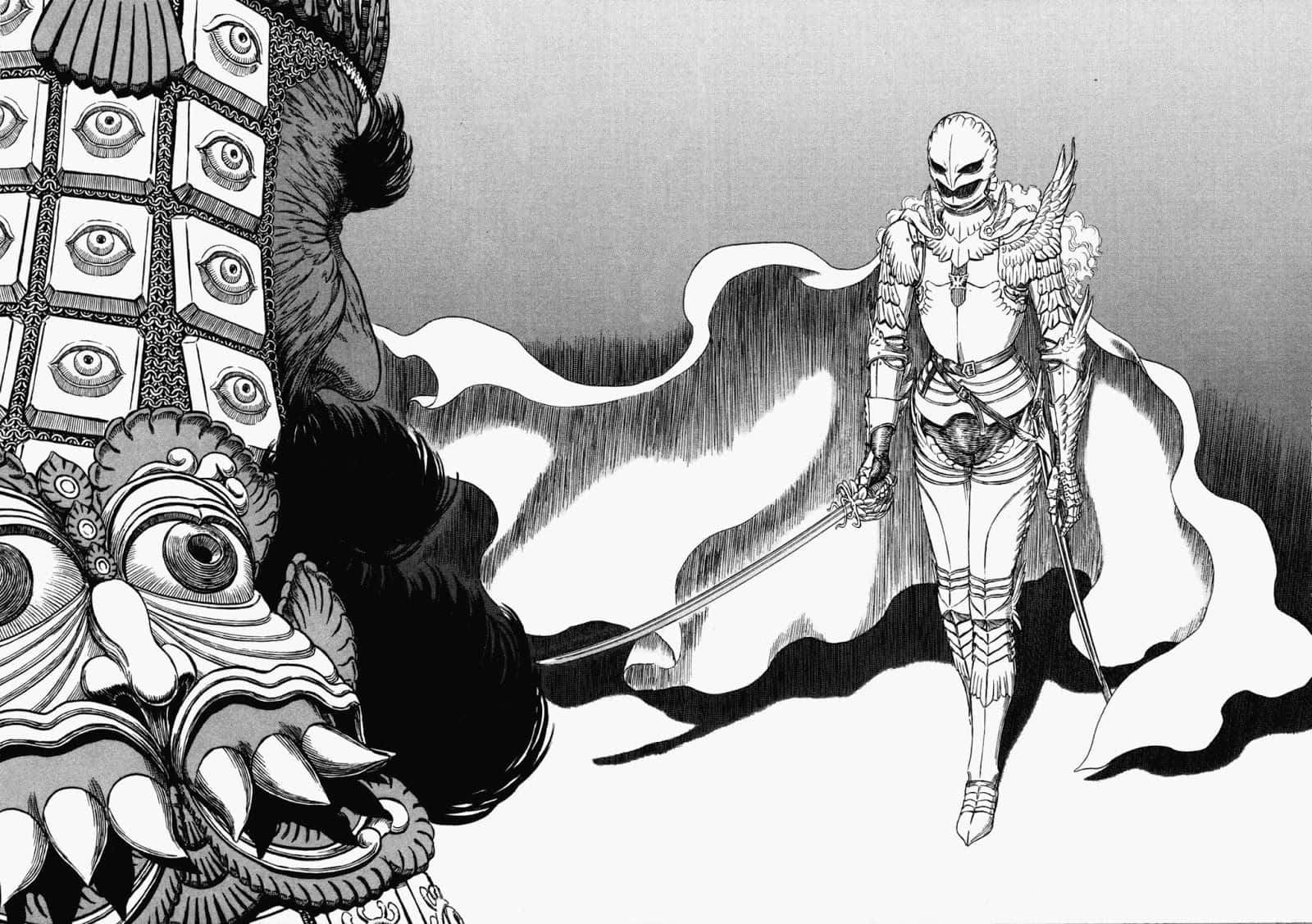 Guts,espadachín Mercenario Y Protagonista De La Serie De Manga Berserk. Fondo de pantalla