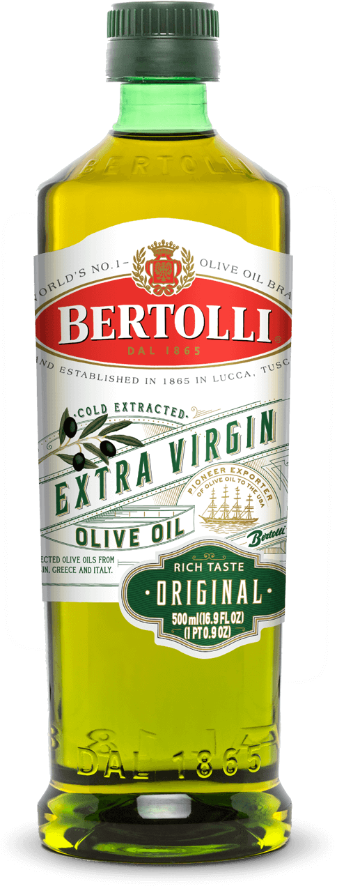 Bertolli Extra Virgin Olive Oil Bottle PNG