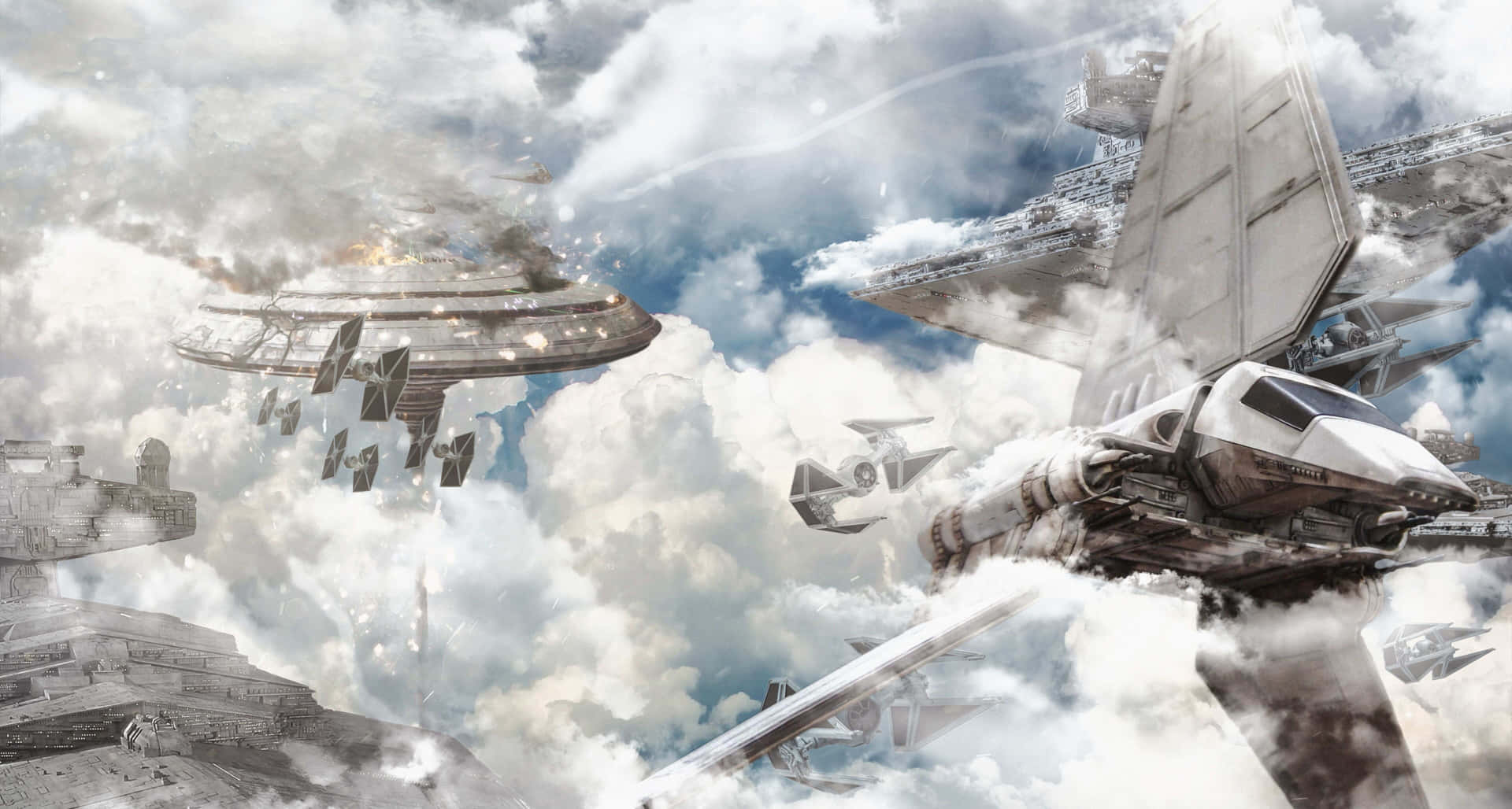 “Explore the breathtaking beauty of Bespin in this ultra high-definition wallpaper.” Wallpaper