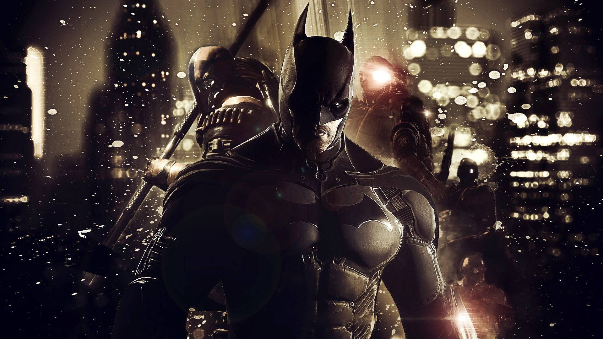 Bedste 3D Gaming Batman: Arkham Knight Unik Tegning Wallpaper
