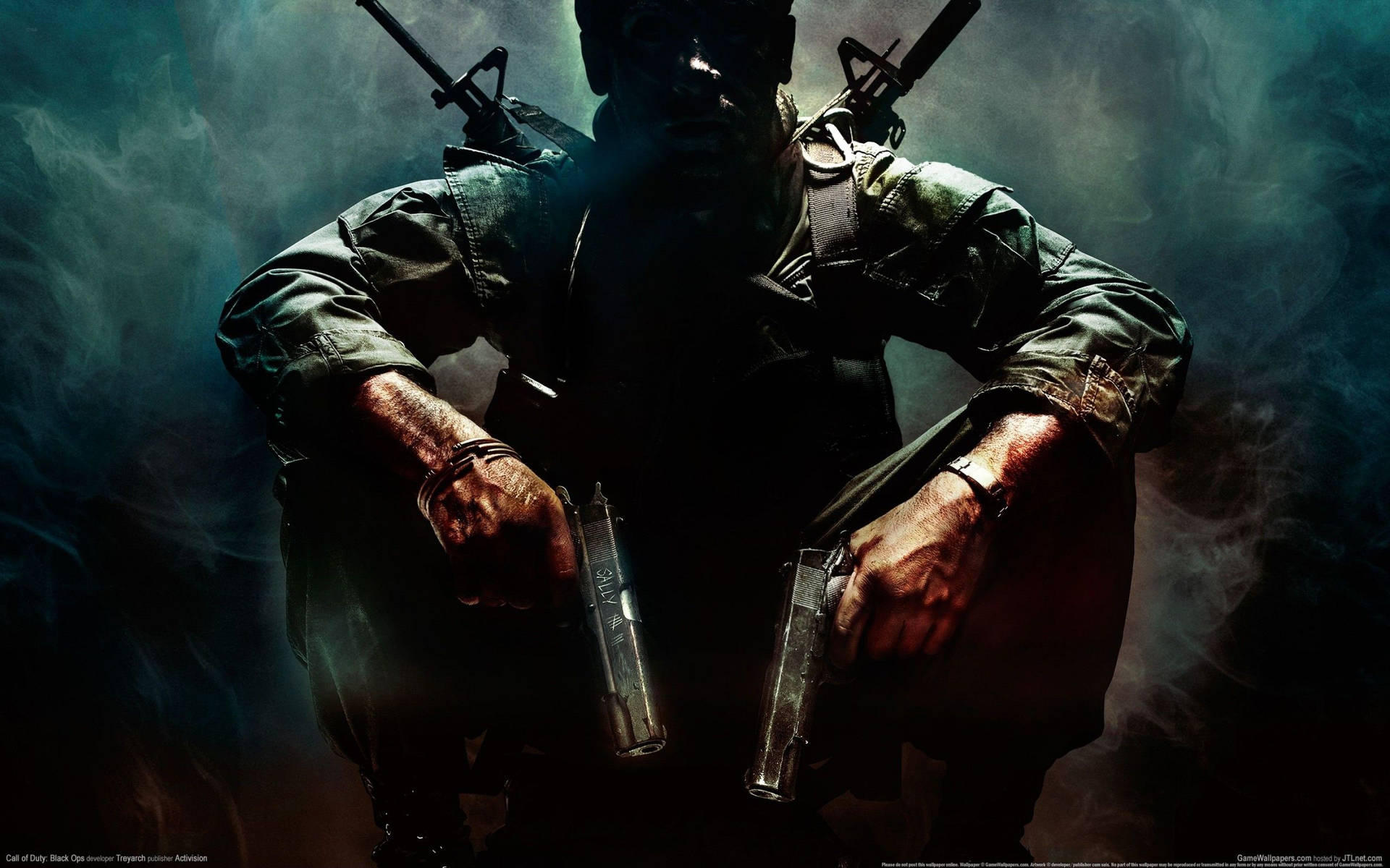 Bästa3d-spelen Cod: Black Ops - Som Bakgrundsbild För Dator Eller Mobil. Wallpaper