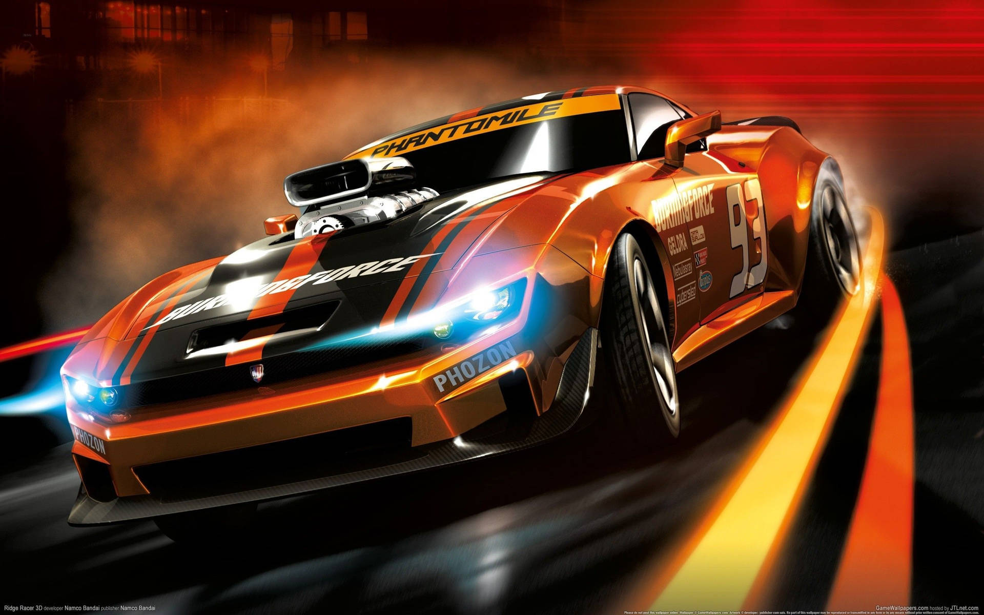 Caption: Intense Action In 3d Gaming - Ridge Racer Revolution Wallpaper