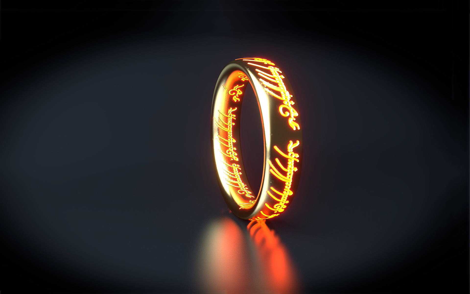 Den bedste 3D HD The One Ring-tapet Wallpaper