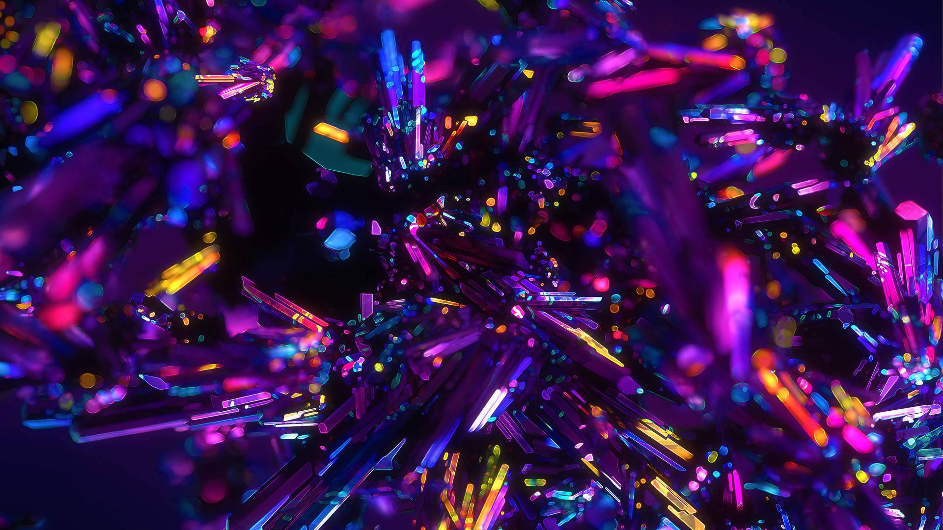 Best 4k Uhd Colorful Crystals Wallpaper