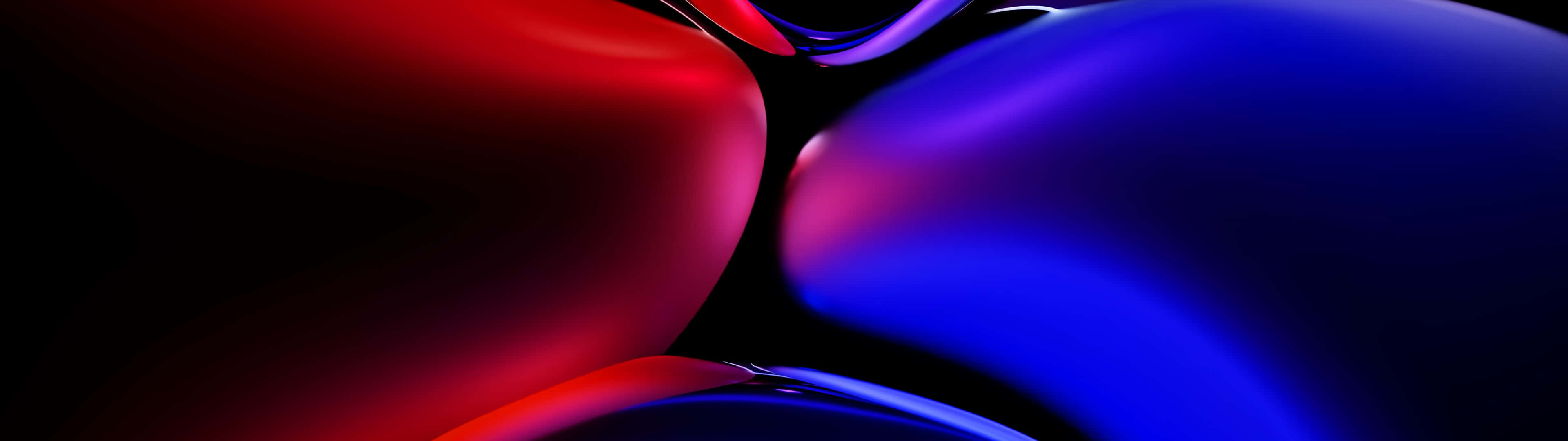 A Blue And Red Abstract Image With A Black Background